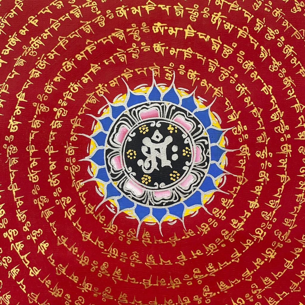 Tranh Thangka Mandala vẽ tay từ Tây Tạng - Mẫu 0201