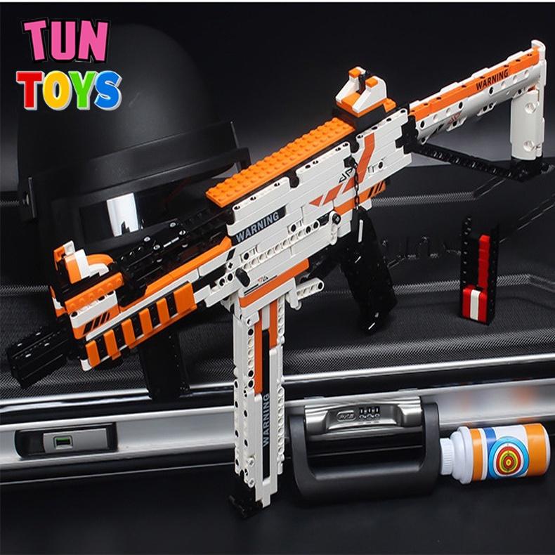 Đồ Chơi Lắp Ráp Trí Tuệ, Súng Mô Hình PUBG UMP45 Asiimov, 950+ Mảnh Ghép, Bản Thiết Kế Chuẩn 1:1 của Kevin183