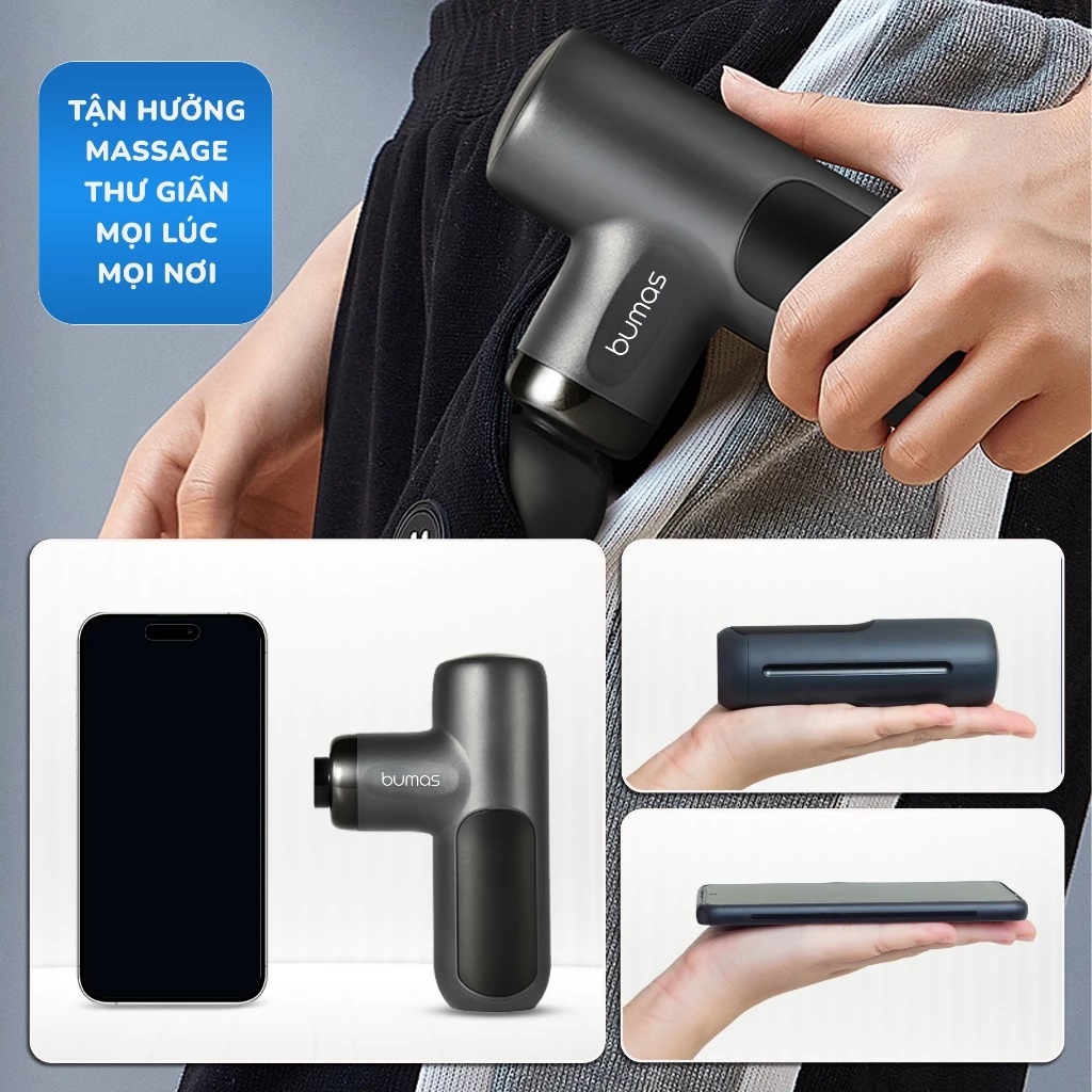 Máy massage cầm tay Sothing BUMAS M14, mát xa toàn thân giúp thư giãn, giảm nhức mỏi cơ- Hàng chính hãng