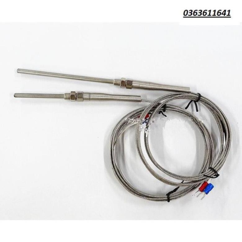 Can nhiệt K phi 5 dài 10cm dây dài 2m, dải nhiệt đo 0~800 oC