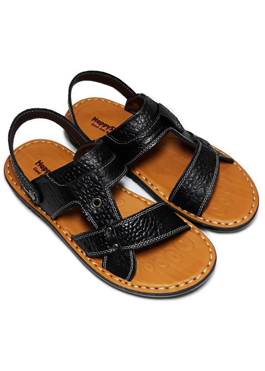 Giày Sandal Nam Da Bò Vân Cá Sấu HappyShoes - HP01