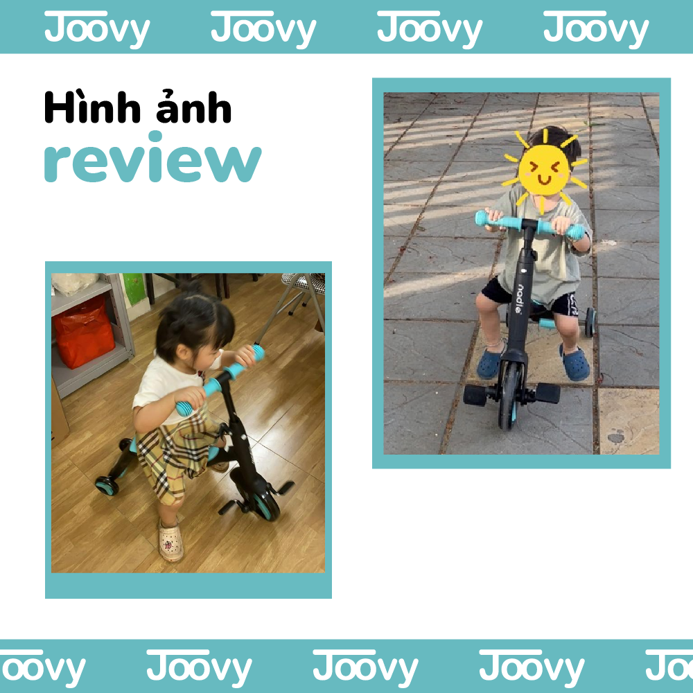 Xe trượt Scooter cho bé kiêm Xe chòi chân và Xe đạp 3 trong 1 cho trẻ em từ 1 tới 6 tuổi Nadle TF3 Joovy