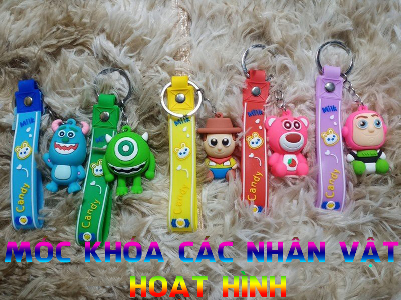Móc Khoá Các Nhân Vật Hoạt Hình Dễ Thương