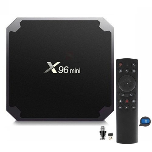 Android tivi box x96 mini mới có điều khiển cử chỉ và giọng nói tiếng việt Ram 2G Rom 16G cài sẵn các ứng dụng giải trí