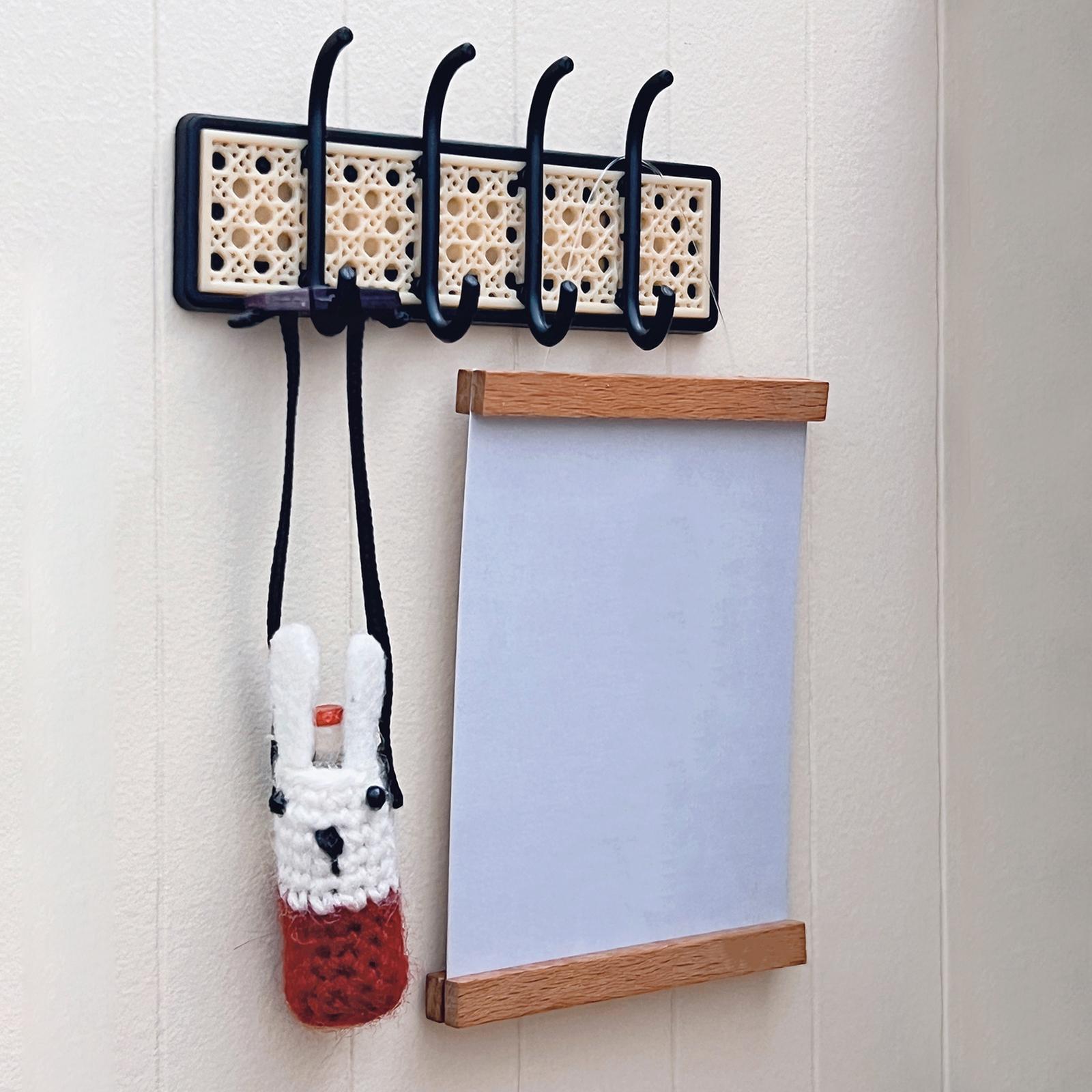 Dollhouse Coat Rack Coat Hanger Model Ornaments Black