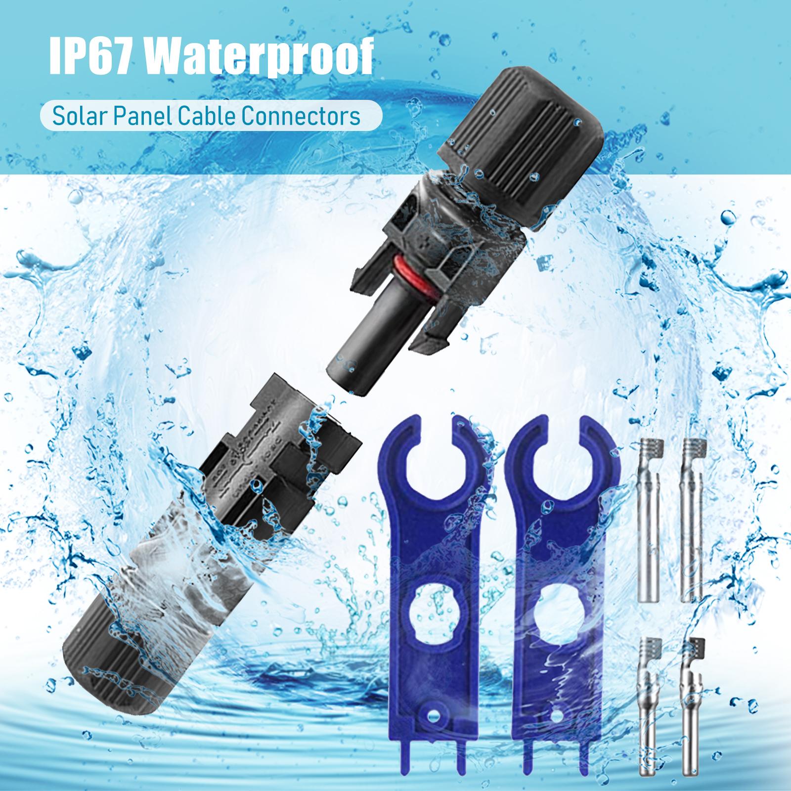 Đầu Nối Cáp Bảng Điều Khiển Năng Lượng Mặt Trời Nam/Nữ Với 1 Đến 4 Nhánh Y Loại Công Cụ Lắp Ráp Cờ Lê Cho Hệ Thống Pv