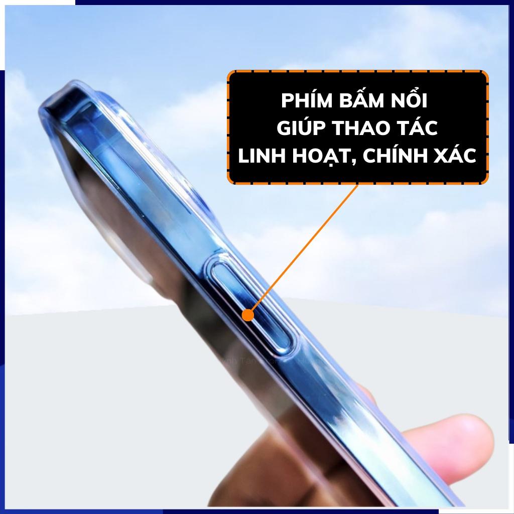 Ốp lưng ip 14 pro max ip 14 plus 14 pro 13 12 mini silicon trong suốt chính hãng GOR bảo vệ camera huỳnh tân store - Hàng nhập khẩu