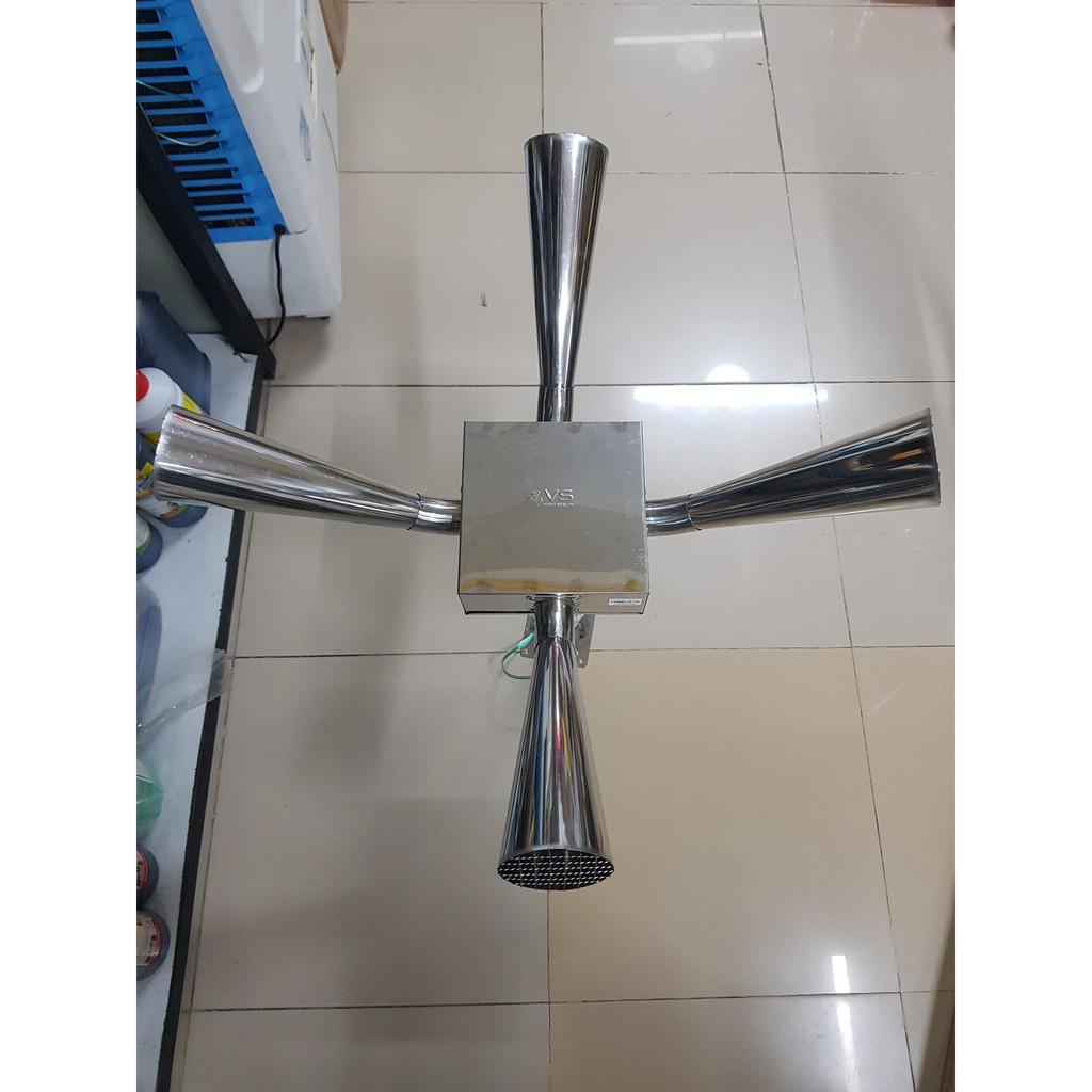 Loa phóng 4D inox trắng (kèm chân)