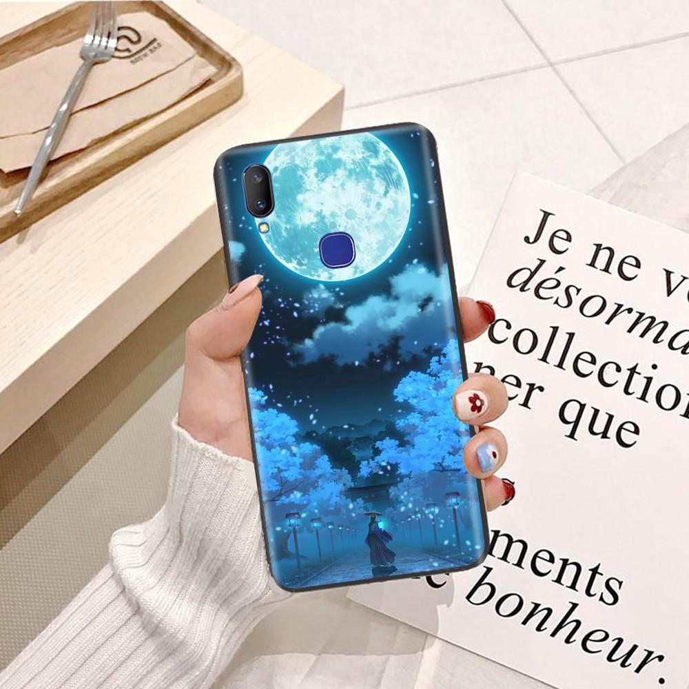 Ốp lưng dành cho điện thoại ViVo Y81 Viền dẻo TPU hình Trăng Xanh