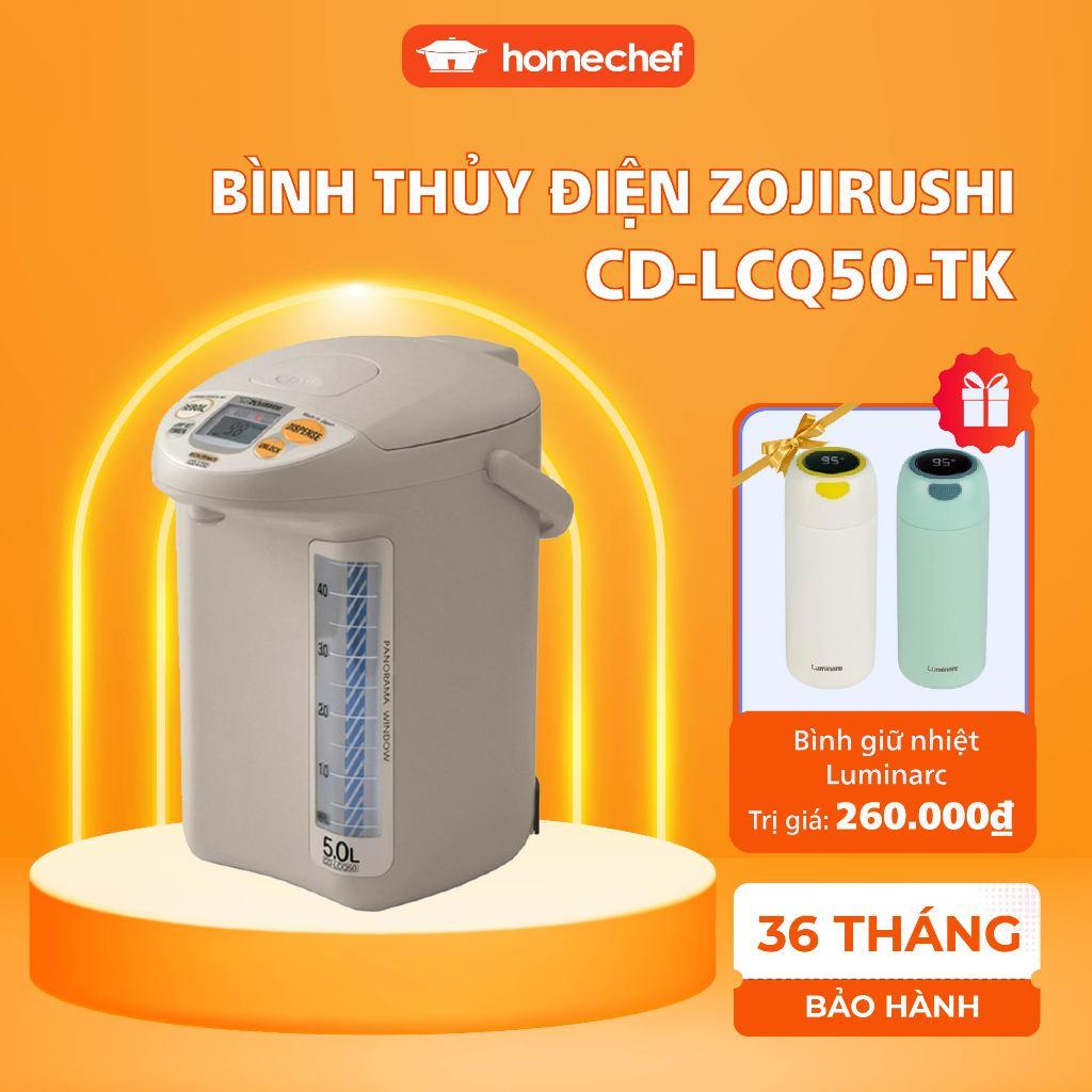 Bình thủy điện Zojirushi 5L CD-LCQ50-TK, công suất 800W, sản xuất tại Nhật, bảo hành 1 năm | HÀNG CHÍNH HÃNG