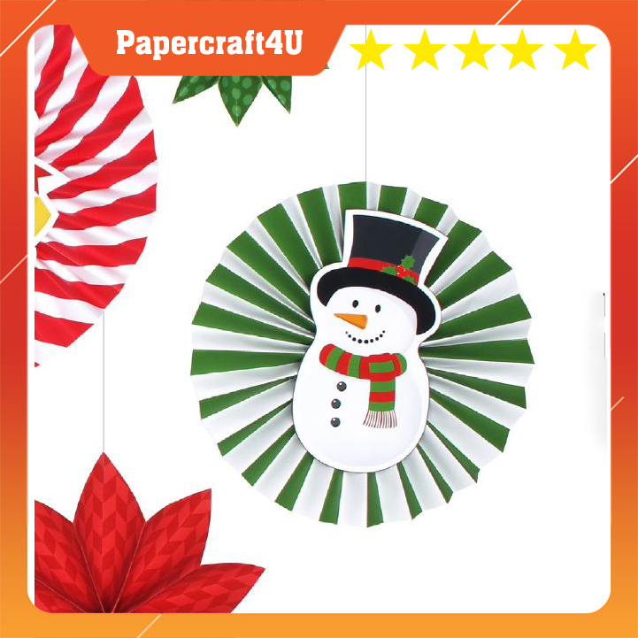 Mô hình giấy Trang trí Giáng Sinh Noel Merry Christmas String