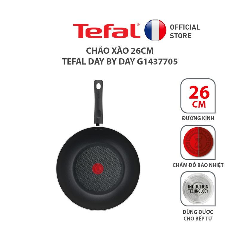 Chảo xào chống dính đáy từ Tefal Day by Day 26cm, dùng cho mọi loại bếp- Hàng chính hãng