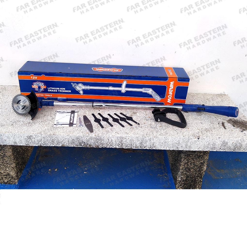 MÁY CẮT CỎ DÙNG PIN 12V cWADFOW (KÈM 1 PIN 12V 1.5AH LOẠI C, KHÔNG KÈM DÂY &amp; ĐẦU SẠC) - HÀNG CHÍNH HÃNG