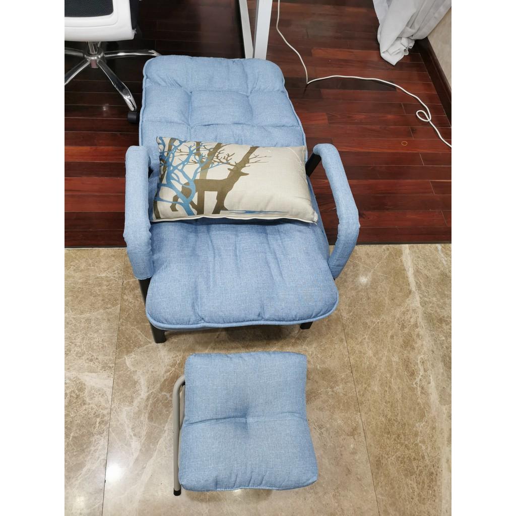 Ghế sofa lười kèm đôn Hahoo - Ghế lười salon tặng kèm ghế đôn