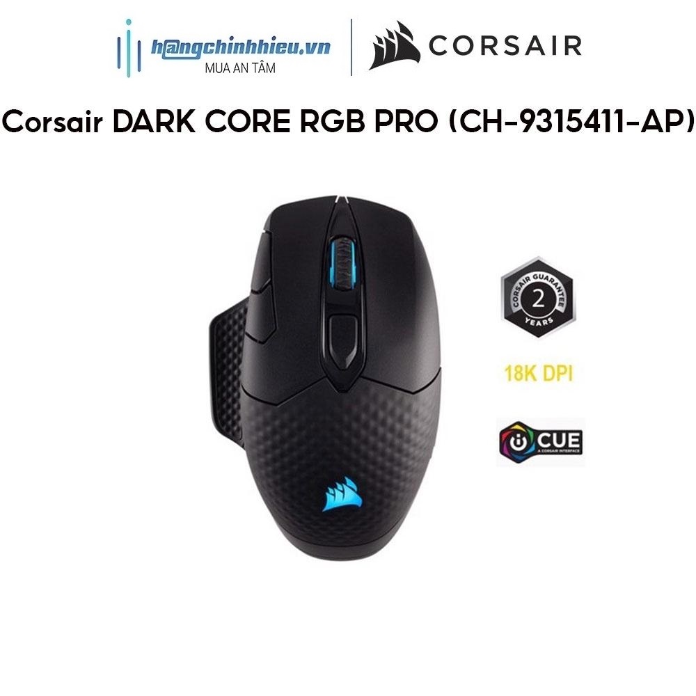 Chuột không dây Corsair DARK CORE RGB PRO CH-9315411-AP Hàng chính hãng