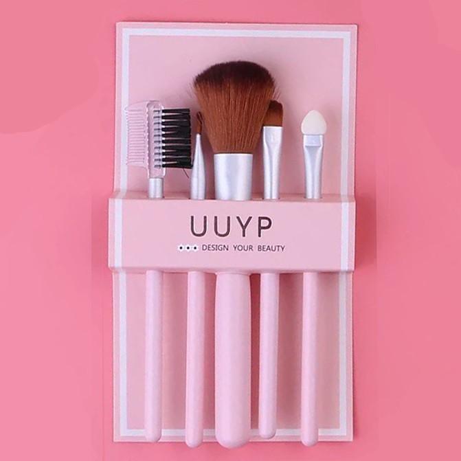 Bộ cọ 5 cây cá nhân UUYP vỏ trong suốt kute