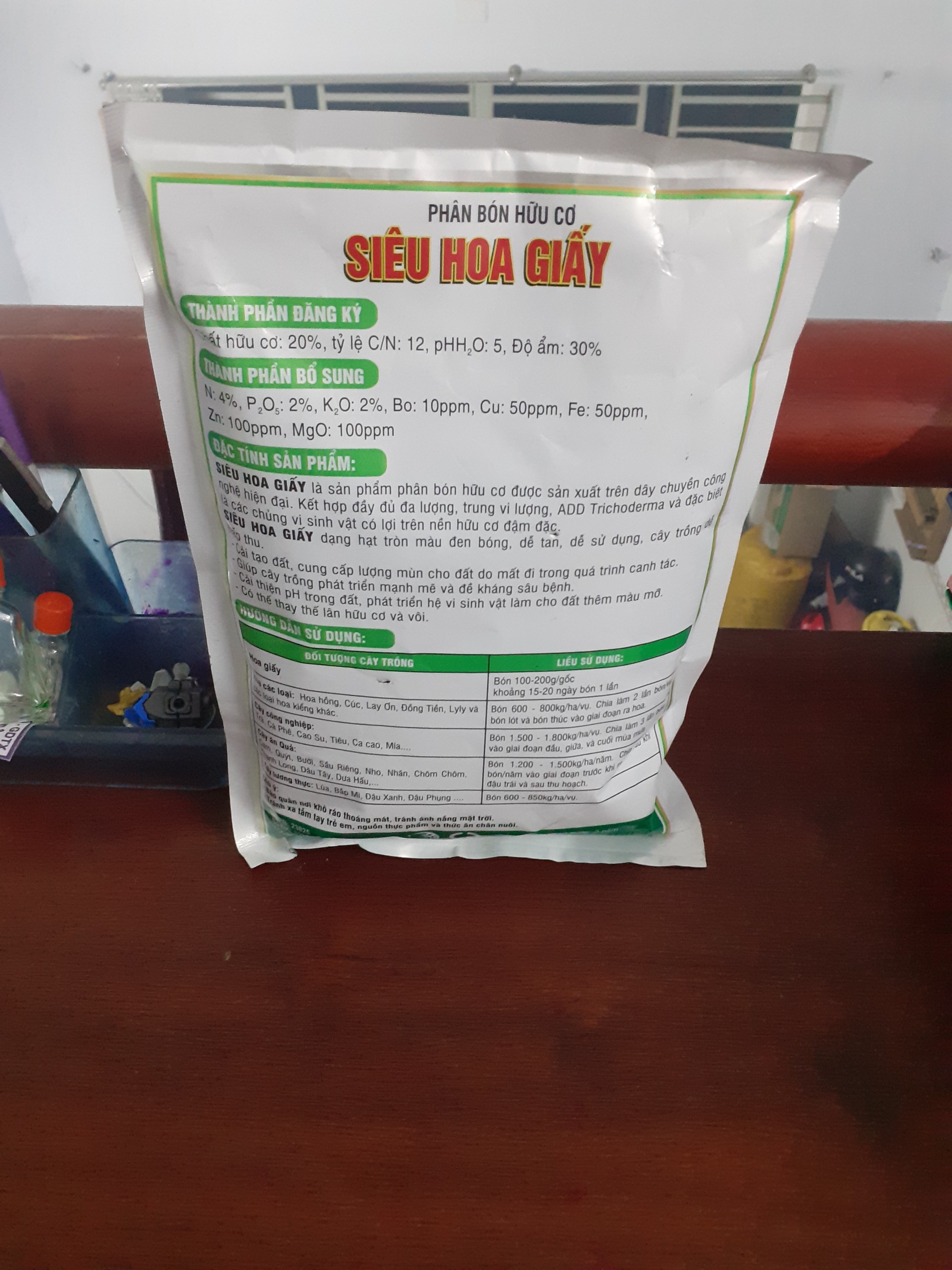 Phân bón hữu cơ Siêu Hoa Giấy – tậu tán – cứng cây – ra hoa nhiều