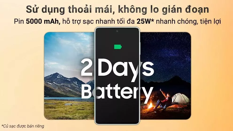 Điện Thoại Samsung Galaxy A73 - Hàng Chính Hãng, Mới 100%, Nguyên Seal | Bảo hành 12 tháng GZ38 - Màn Hình 6.7 inches