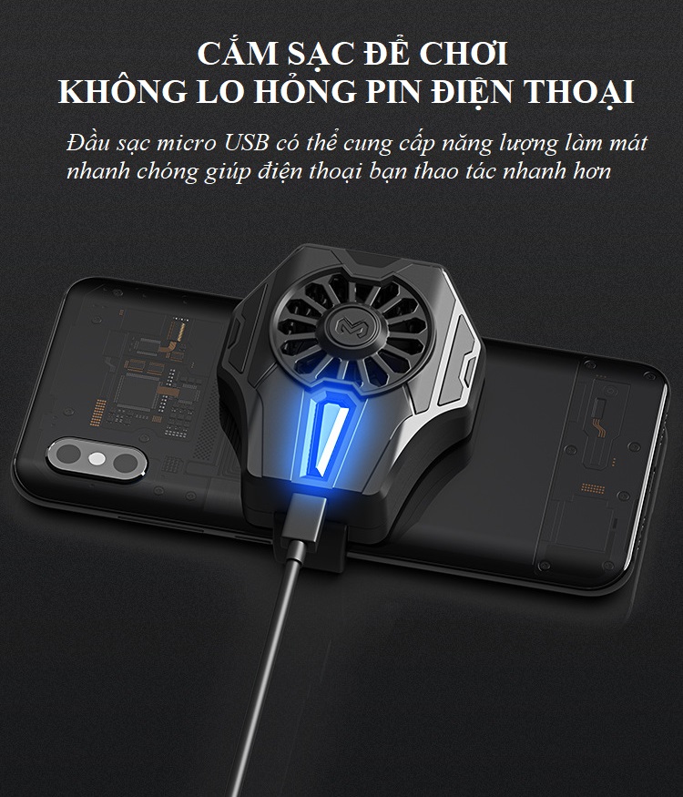 Quạt Tản Nhiệt Công Nghệ Sò Lạnh Siêu Mát DL-01 Cho Điện Thoại