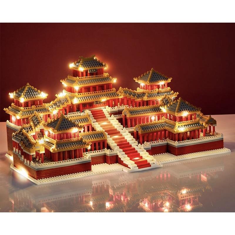 Mô hình kiến trúc kỳ quan thế giới Cung A Phòng decor cung afang đồ chơi lắp ghép cung điện lâu đài xếp hình taj mahal
