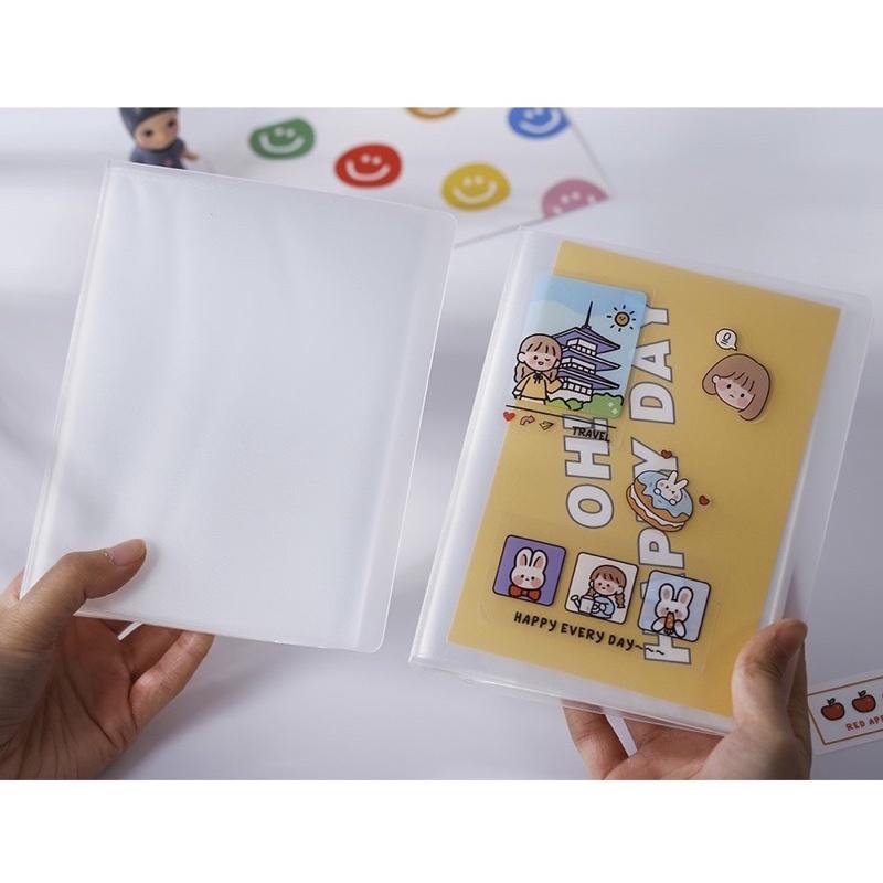 Sổ lưu trữ stickers / stickers nails bằng nhựa trong mờ kèm stickers trang trí sổ (vui lòng đọc kĩ mô tả)