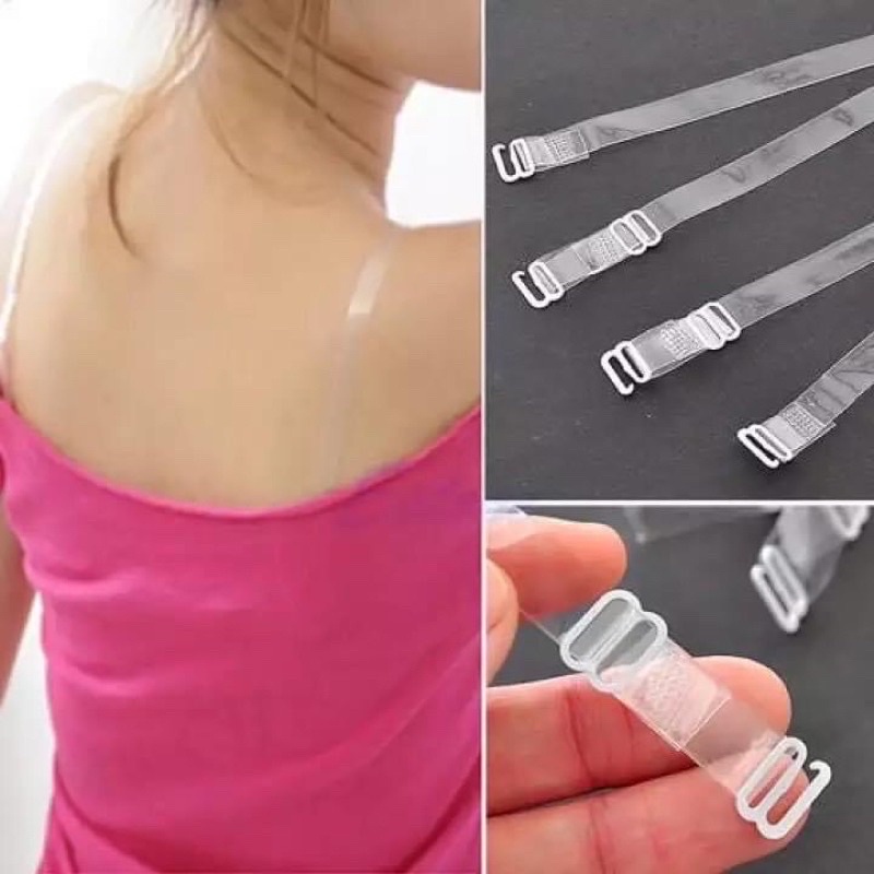 COMBO 2 ĐÔI Dây áo ngực, áo lót trong suốt- Hàng Chính Hãng - Dây áo trong suốt - Dây vai trong áo ngực nữ