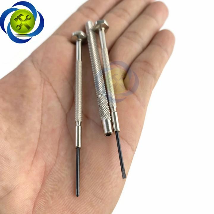 Bộ vít đồng hồ CS 1035A có 3 chi tiết loại đầu đen