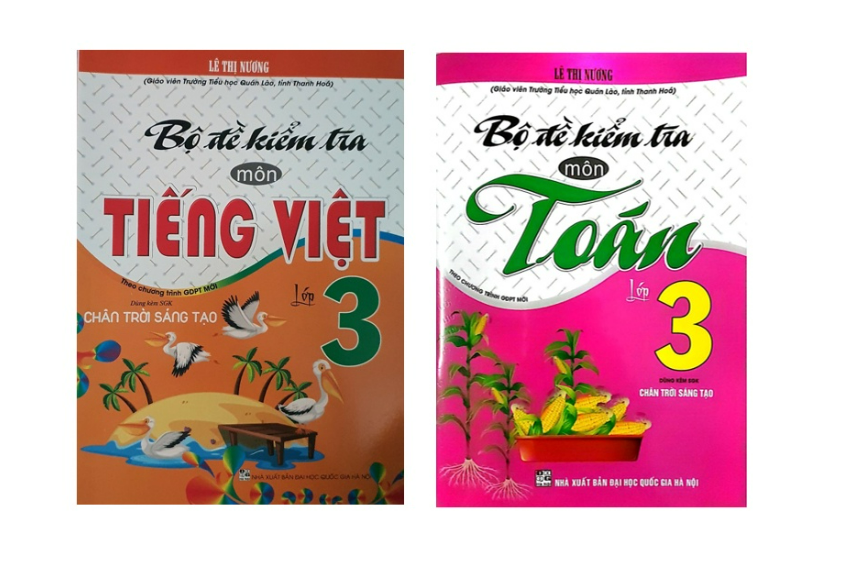 Sách - ComBo Bộ Đề Kiểm Tra Môn Tiếng Việt + Toán Lớp 3