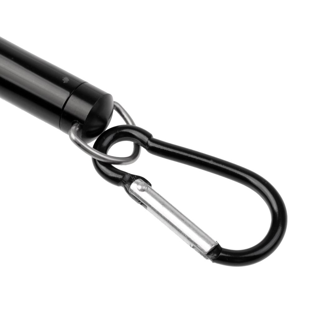 Metal Glass Fly Fishing Thermometer Stream Water Thermometer Black