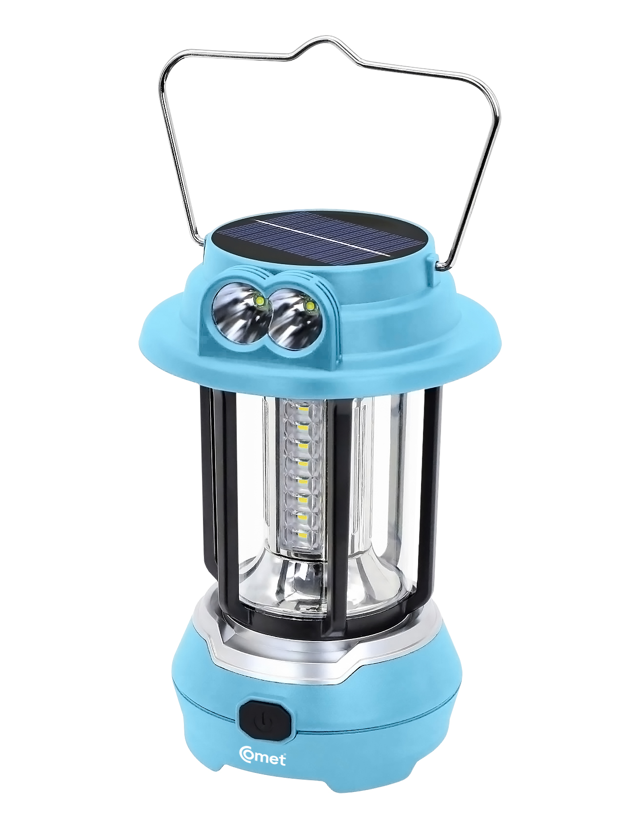 Đèn Sạc LED Tích Điện COMET CRL3403S 9W Sạc Solar, Cắm trại, Đèn pin, Đèn sạc, Đèn SOS