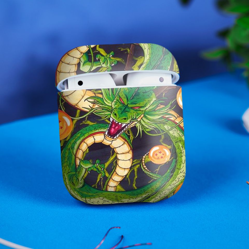 Miếng dán skin chống bẩn cho tai nghe AirPods in hình Dragon Ball - 7vnr003 (bản không dây 1 và 2)