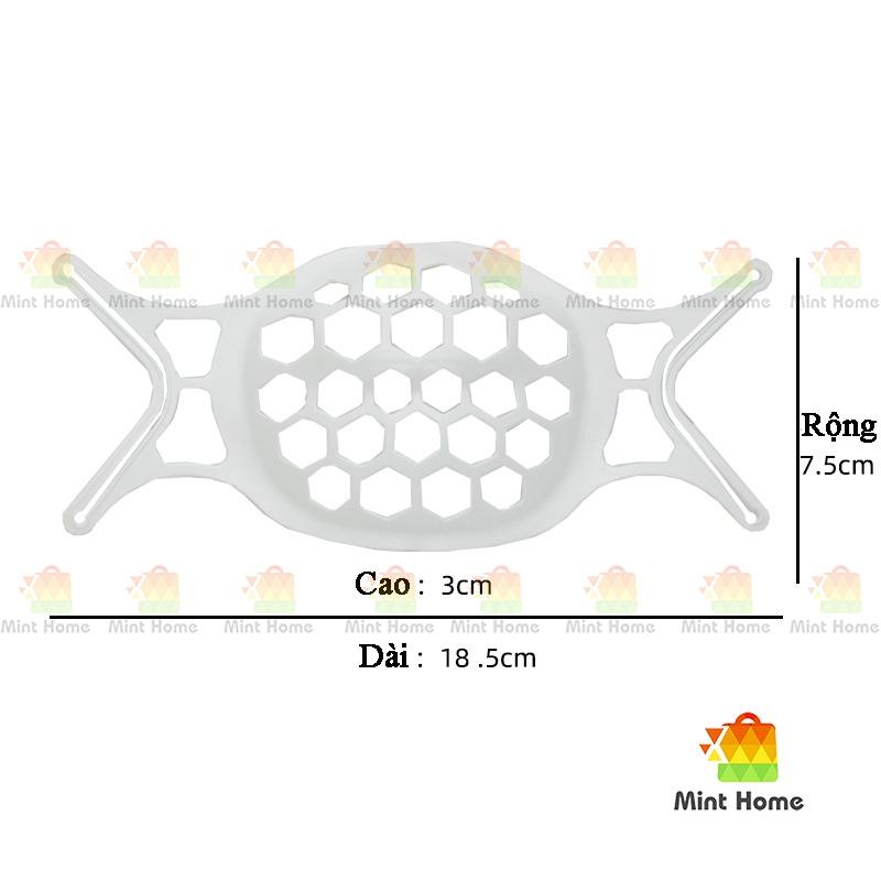 Khung giá đỡ 3D có dây quai đeo khẩu trang silicon mềm móc đai tai giả chống đau phù hợp khẩu trang y tế KF94 N95 3M 4D