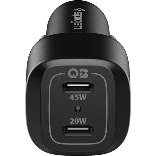 Cốc sạc xe hơi Spigen ArcStation Car Charger PC2000 2Type-C 65W ACP02562 - Hàng chính hãng