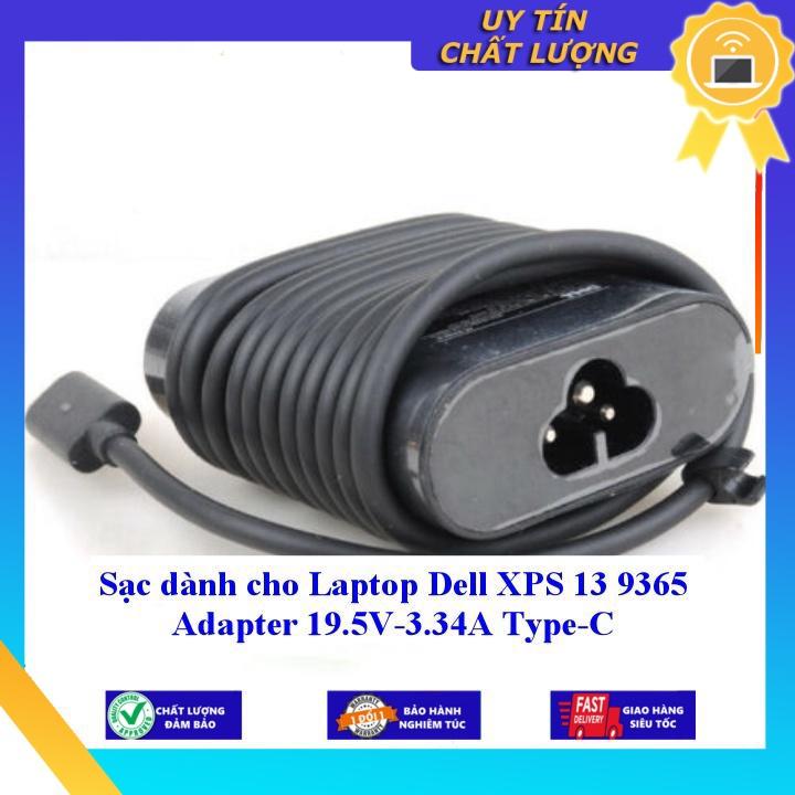 Sạc dùng cho Laptop Dell XPS 13 9365 Adapter 19.5V-3.34A Type C - Hàng Nhập Khẩu New Seal