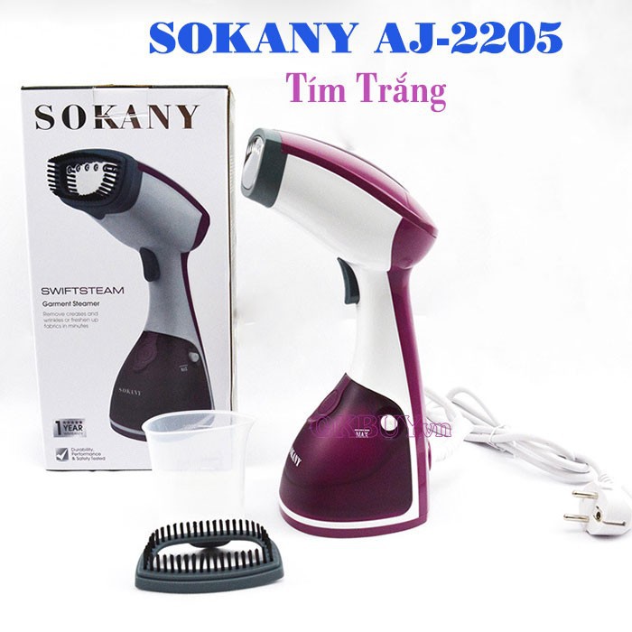 Bàn là bàn ủi hơi nước cầm tay SOKANY AJ-2205 công suất 1200W hàng chính hãng