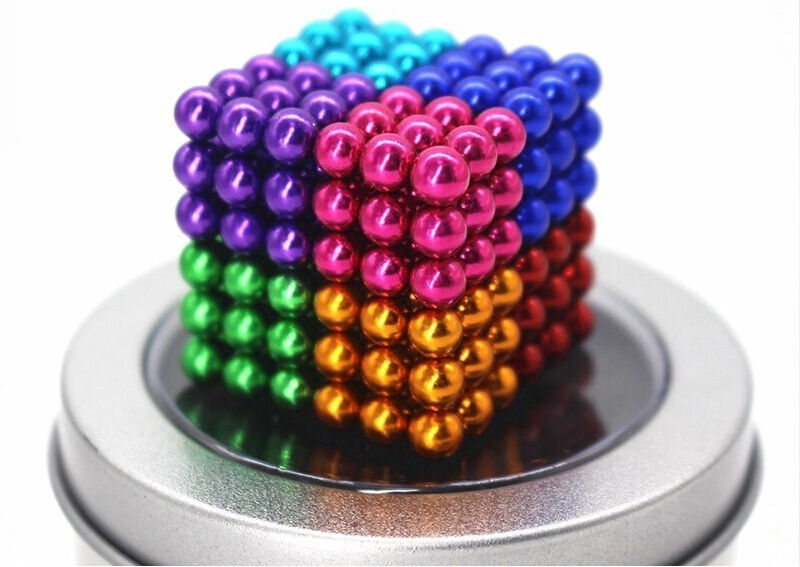 HỘP BI NAM CHÂM VĨNH CỬU TRÒN - Bucky Ball Đường Kính 5mm - 8 MÀU