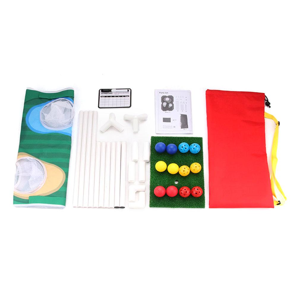 Thiết bị mô hình đào tạo chơi gôn bằng vải với 12 quả bóng có thể gấp gọn có túi đựng