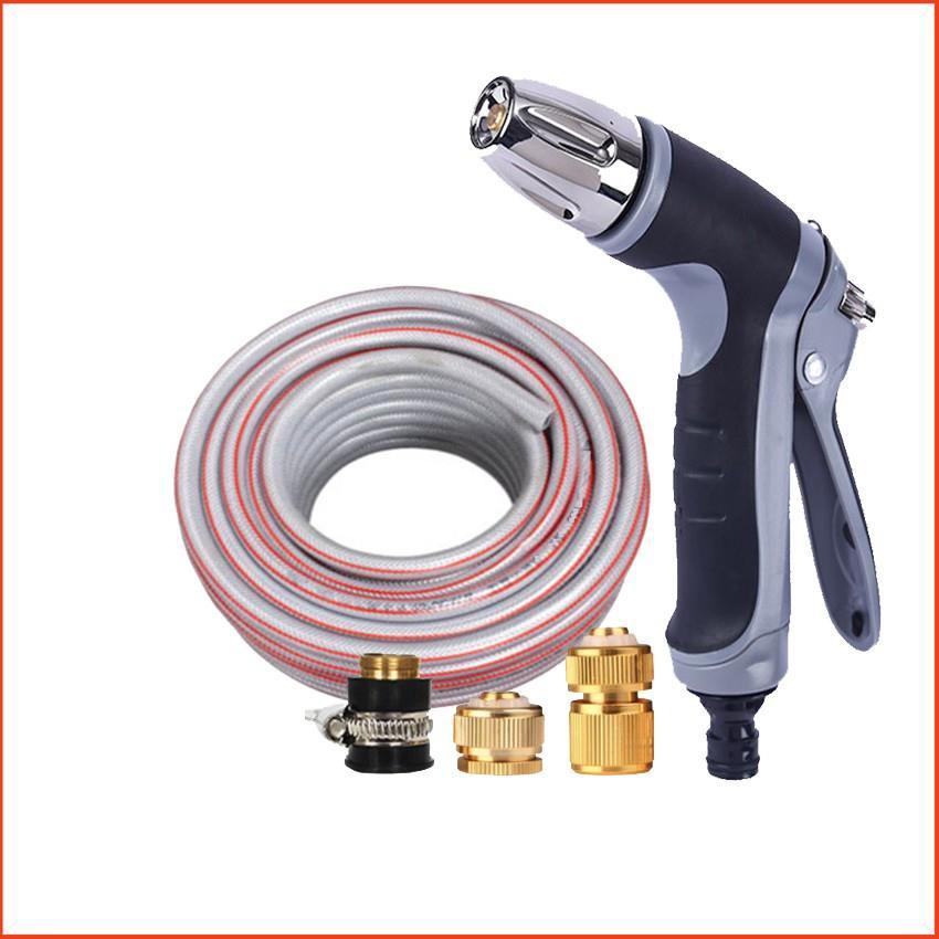 Vòi phun xịt rửa xe, tưới cây chuyên nghiệp 15m 206817 (cút đồng nối đồng)