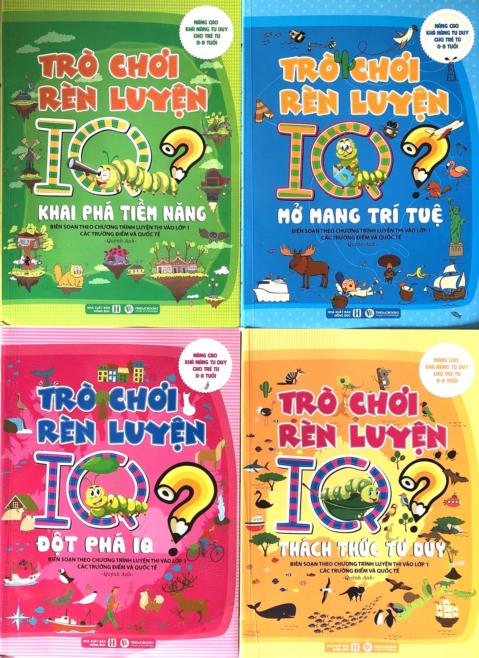 Combo Trò Chơi Rèn Luyện IQ (Trọn Bộ 4 Cuốn)