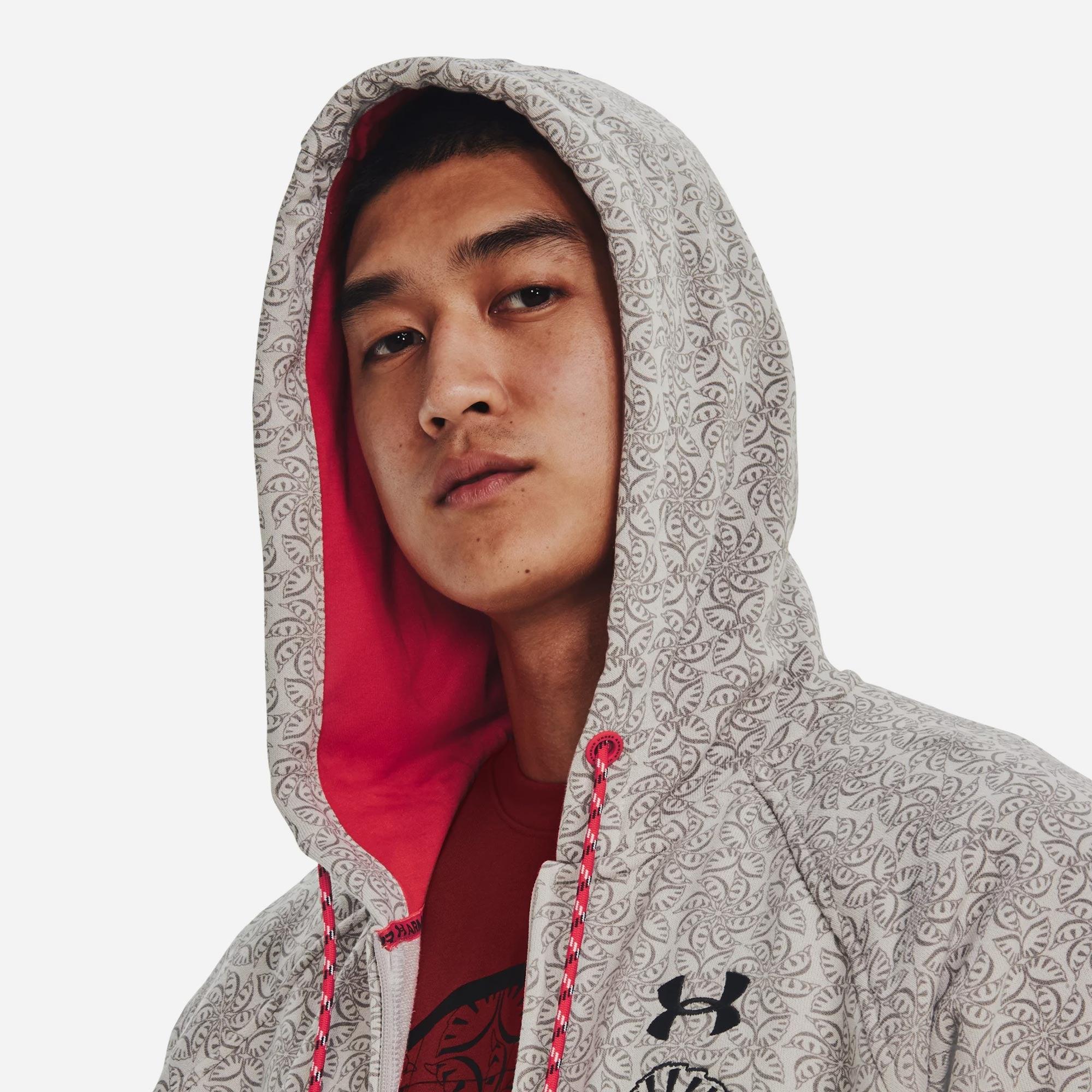 Áo khoác thể thao nam Under Armour Lny Terry Print Fz - 1375340-593