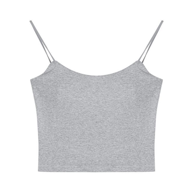Áo bra 2 dây sợi bún CHỮ U HỞ LƯNG LỚN dáng croptop, chất liệu cotton, cogiãn vừa, ôm nhẹ, có mút đệm 1cm liền áo, không gọng, nângngực, quyếnrũ cho Nữ Women Dáng Ngắn