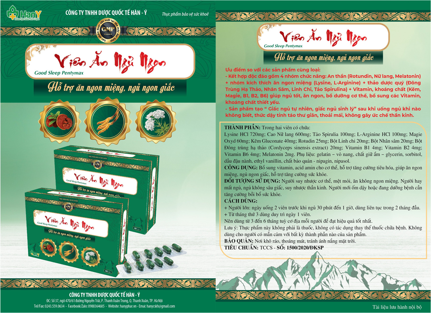 Combo 2 Hộp Viên Ăn Ngủ Ngon GOOD SLEEP giúp ăn ngon, ngủ ngon