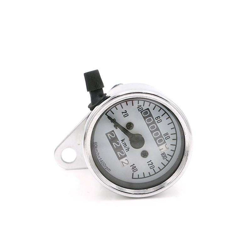 Bộ đồng hồ công tơ mét 0-140km/h 2 khung độc đáo dành cho xe mô tô