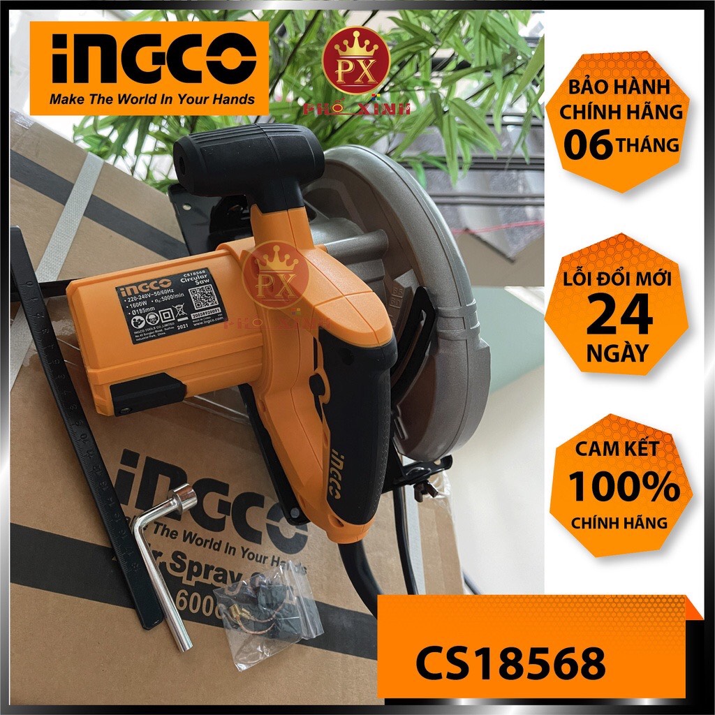 Máy cưa đĩa tròn 1600W INGCO 185m CS18568