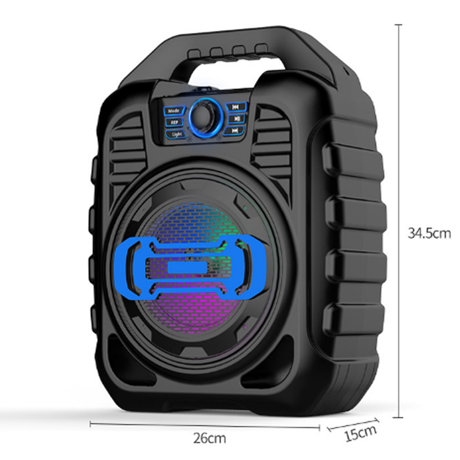 Loa Xách Tay Di Động B123 Hỗ Trợ Bluetooth, USB, Thẻ Nhớ, Nghe Đài Fm, Hát Karaoke