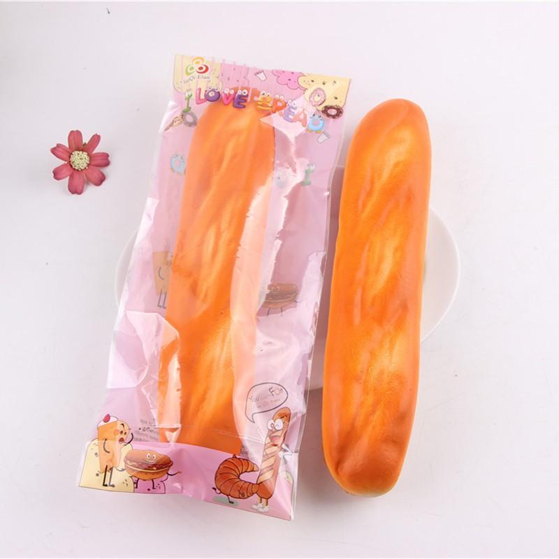 ĐỒ CHƠI SQUISHY BÁNH MÌ PHÁP DÀI 30CM SIÊU MỀM CHẬM TĂNG