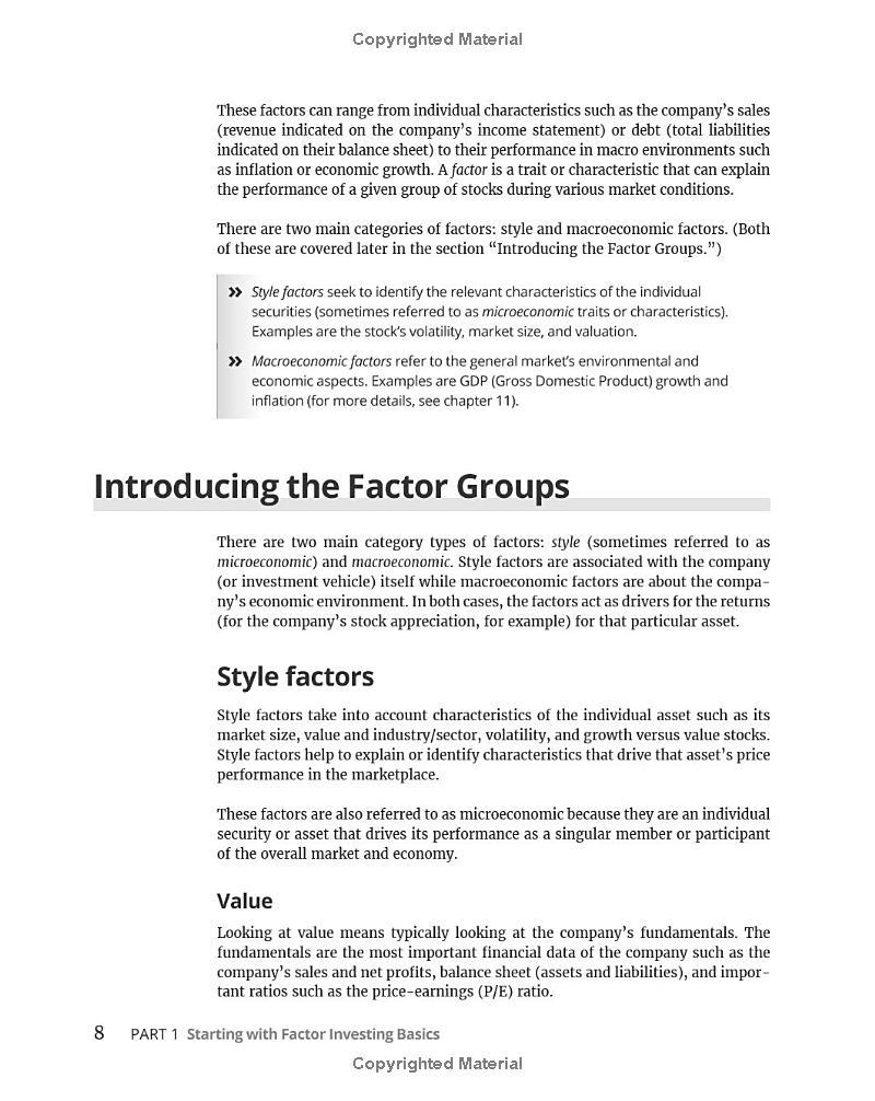 Sách ngoại văn: Factor Investing For Dummies
