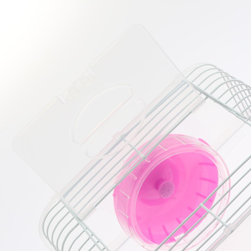 Portable Pet Hamster Cage Guinea Pig Gerbils Mice House with Heel