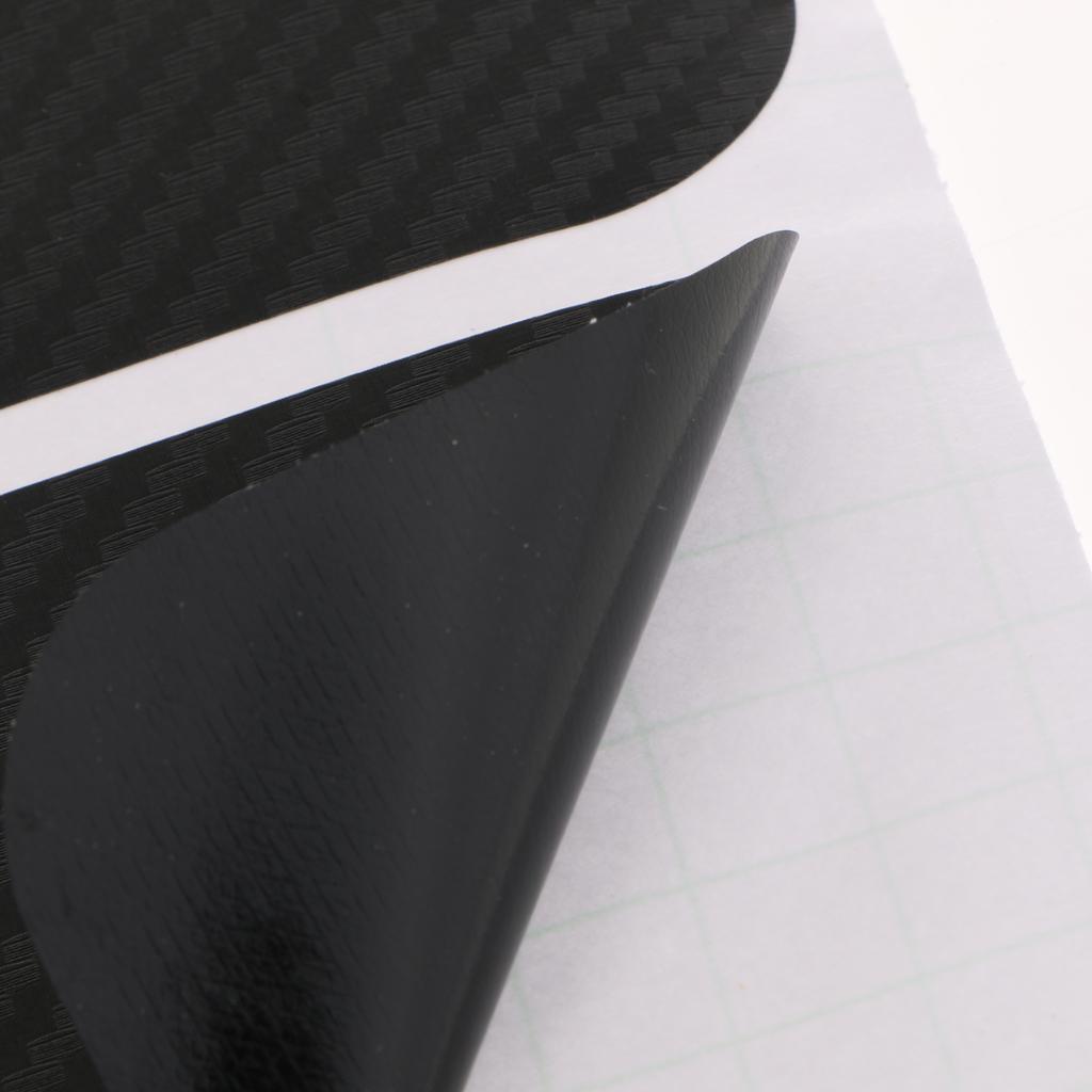 4x   3D   Carbon   Fiber   Black   Car   Door   Sill   Scuff   Plate   Anti   Scratch   Trim   Sticker
