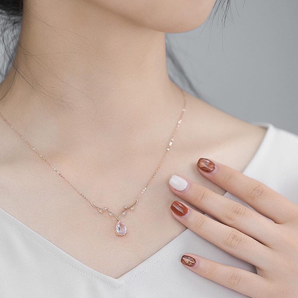 Dây chuyền trang sức nữ đẹp bằng bạc giá rẻ Gix Jewel DC24
